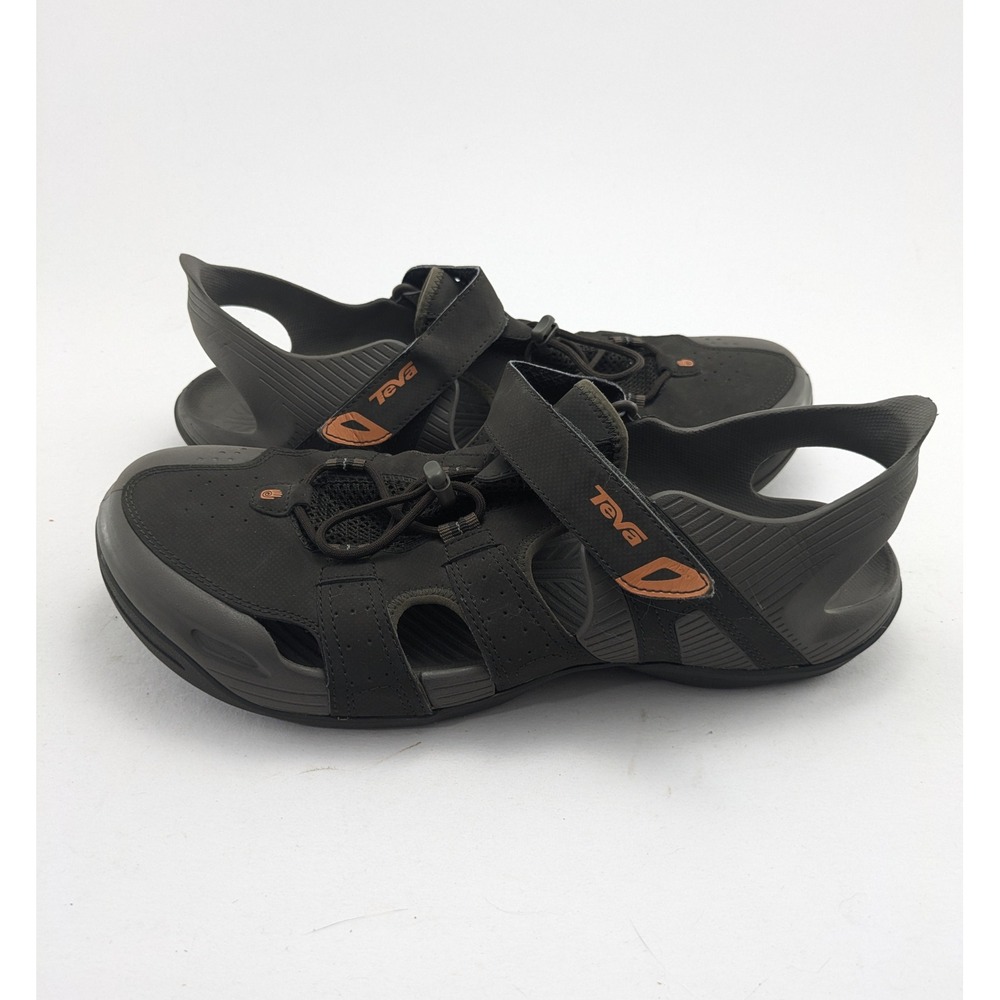 Mens Teva Barracuda Brown Cushioned Sport Sandal Water Shoes 1003988 Size 13